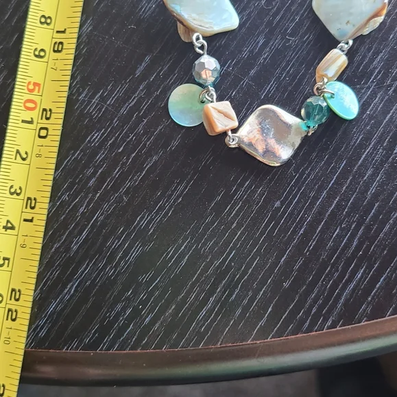 Elegant Silver and Teal Women's Necklace Lia Sophia Stamped - Picture 12 of 12